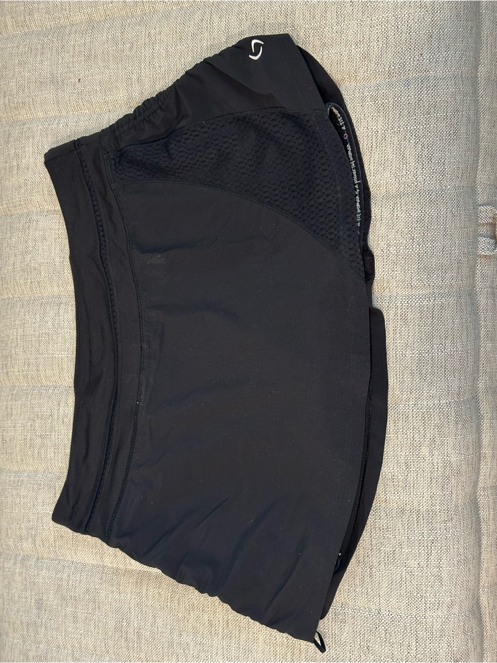 Moving Comfort Black Athletic Skort with Vent Detailing